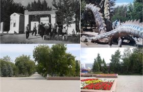 Кокчетав, городской сад им.В.В.Куйбышева, 1960-е, 1980-е – Кокшетау, городской парк, июль 2020